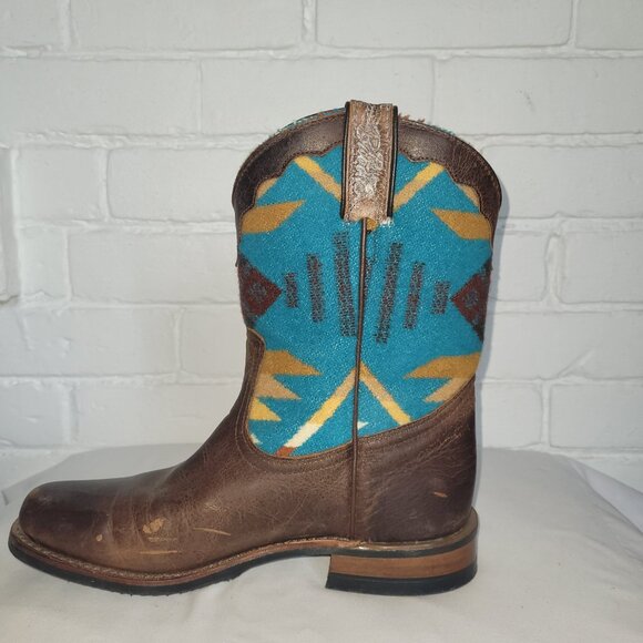Rare Vintage Paul Brodie X Pendleton Western Boots Size 7 - Picture 7 of 9